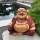 Figur Happy Buddha Holz 31 cm