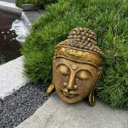 Buddha goldene Wandmaske 30 cm